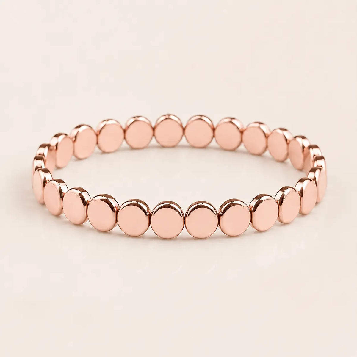 The HAIMA hematite bracelet in rose gold