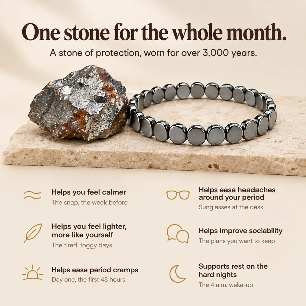 Haima Hematite Bracelet | Your Natural Solution for Your Cycle
